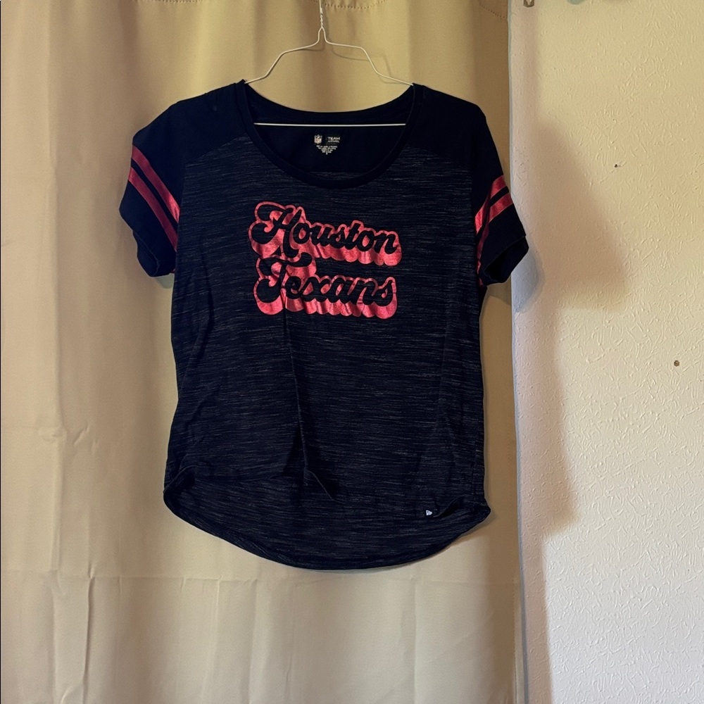 NFL Black and Red Houston Texans Women's Tee